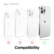 Elago Pebble Case - удароустойчив силиконов (TPU) калъф за iPhone 13 Pro Max (тъмносив) 6