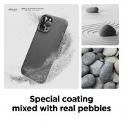 Elago Pebble Case - удароустойчив силиконов (TPU) калъф за iPhone 13 Pro Max (тъмносив) 2