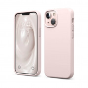 Elago Soft Silicone Case - силиконов (TPU) калъф за iPhone 13 mini (розов)