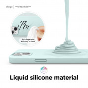 Elago Soft Silicone Case - силиконов (TPU) калъф за iPhone 13 mini (зелен) 2
