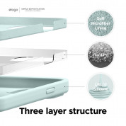 Elago Soft Silicone Case - силиконов (TPU) калъф за iPhone 13 mini (зелен) 3