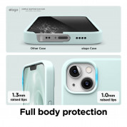 Elago Soft Silicone Case - силиконов (TPU) калъф за iPhone 13 mini (зелен) 4