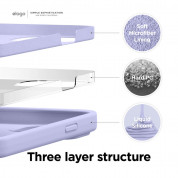 Elago Soft Silicone Case - силиконов (TPU) калъф за iPhone 13 mini (лилав) 3