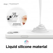 Elago Soft Silicone Case - силиконов (TPU) калъф за iPhone 13 mini (бял) 2