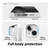 Elago Soft Silicone Case - силиконов (TPU) калъф за iPhone 13 mini (бял) 4