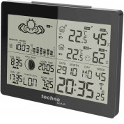 Technoline Weather Station WS6760 - метеорологична станция за дома с измерване на температура и влажност и други (черен) 1