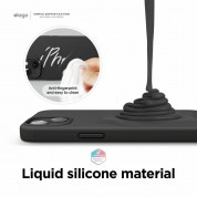 Elago Soft Silicone Case - силиконов (TPU) калъф за iPhone 13 (черен) 2