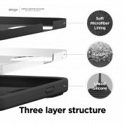 Elago Soft Silicone Case - силиконов (TPU) калъф за iPhone 13 (черен) 3