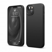 Elago Soft Silicone Case - силиконов (TPU) калъф за iPhone 13 (черен)