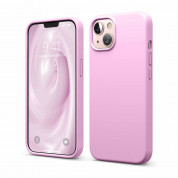 Elago Soft Silicone Case - силиконов (TPU) калъф за iPhone 13 (розов)