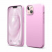 Elago Soft Silicone Case - силиконов (TPU) калъф за iPhone 13 (розов) 1