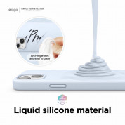 Elago Soft Silicone Case - силиконов (TPU) калъф за iPhone 13, iPhone 14 (светлосин) 2