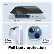 Elago Soft Silicone Case - силиконов (TPU) калъф за iPhone 13, iPhone 14 (светлосин) 4