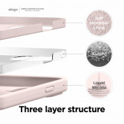 Elago Soft Silicone Case - силиконов (TPU) калъф за iPhone 13, iPhone 14 (светлорозов) 3