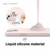 Elago Soft Silicone Case - силиконов (TPU) калъф за iPhone 13, iPhone 14 (светлорозов) 2