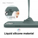 Elago Soft Silicone Case - силиконов (TPU) калъф за iPhone 13, iPhone 14 (тъмнозелен) 3