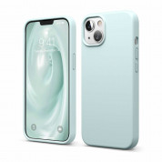 Elago Soft Silicone Case - силиконов (TPU) калъф за iPhone 13 (зелен)
