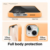 Elago Soft Silicone Case for iPhone 13 (orange) 4