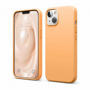 Elago Soft Silicone Case - силиконов (TPU) калъф за iPhone 13 (оранжев)