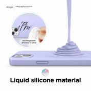 Elago Soft Silicone Case - силиконов (TPU) калъф за iPhone 13 (лилав) 2