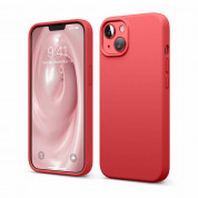 Elago Soft Silicone Case - силиконов (TPU) калъф за iPhone 13 (червен)