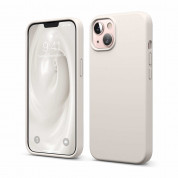 Elago Soft Silicone Case - силиконов (TPU) калъф за iPhone 13 (бежов)