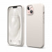 Elago Soft Silicone Case - силиконов (TPU) калъф за iPhone 13 (бежов) 1