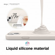 Elago Soft Silicone Case - силиконов (TPU) калъф за iPhone 13 (бежов) 2