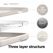 Elago Soft Silicone Case - силиконов (TPU) калъф за iPhone 13 (бежов) 3