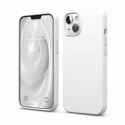 Elago Soft Silicone Case - силиконов (TPU) калъф за iPhone 13 (бял)