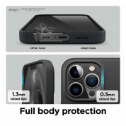Elago Soft Silicone Case - силиконов (TPU) калъф за iPhone 13 Pro (черен) 4