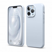 Elago Soft Silicone Case - силиконов (TPU) калъф за iPhone 13 Pro (светлосин)