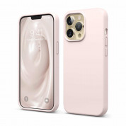 Elago Soft Silicone Case - силиконов (TPU) калъф за iPhone 13 Pro (светлорозов)