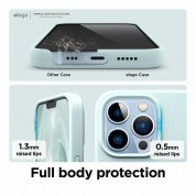 Elago Soft Silicone Case - силиконов (TPU) калъф за iPhone 13 Pro (зелен) 4