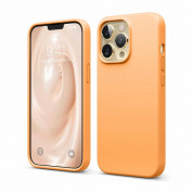 Elago Soft Silicone Case - силиконов (TPU) калъф за iPhone 13 Pro (оранжев)