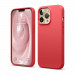 Elago Soft Silicone Case - силиконов (TPU) калъф за iPhone 13 Pro (червен) 1