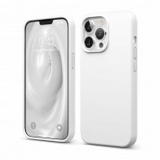 Elago Soft Silicone Case - силиконов (TPU) калъф за iPhone 13 Pro (бял)