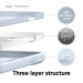 Elago Soft Silicone Case - силиконов (TPU) калъф за iPhone 13 Pro Max (светлосин) 4