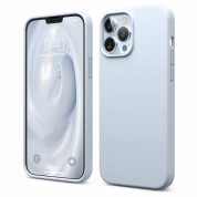 Elago Soft Silicone Case - силиконов (TPU) калъф за iPhone 13 Pro Max (светлосин)