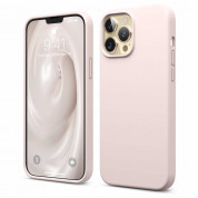 Elago Soft Silicone Case - силиконов (TPU) калъф за iPhone 13 Pro Max (светлорозов)