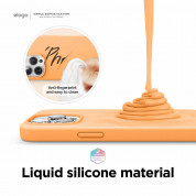 Elago Soft Silicone Case - силиконов (TPU) калъф за iPhone 13 Pro Max (оранжев) 2