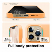 Elago Soft Silicone Case - силиконов (TPU) калъф за iPhone 13 Pro Max (оранжев) 4