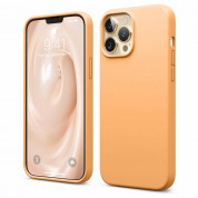 Elago Soft Silicone Case - силиконов (TPU) калъф за iPhone 13 Pro Max (оранжев)