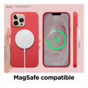 Elago Soft Silicone Case - силиконов (TPU) калъф за iPhone 13 Pro Max (червен) 7