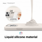Elago Soft Silicone Case - силиконов (TPU) калъф за iPhone 13 Pro Max (бежов) 2