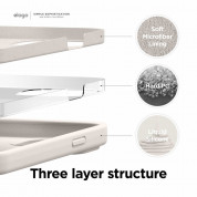 Elago Soft Silicone Case - силиконов (TPU) калъф за iPhone 13 Pro Max (бежов) 3