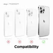 Elago Soft Silicone Case - силиконов (TPU) калъф за iPhone 13 Pro Max (бял) 5