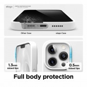 Elago Soft Silicone Case - силиконов (TPU) калъф за iPhone 13 Pro Max (бял) 4
