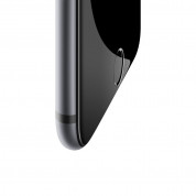 Baseus Full Screen Curved Soft Edge Tempered Glass (SGAPIPH8N-GPE01) - стъклено защитно покритие за целия дисплей на iPhone SE (2022), iPhone SE (2020), iPhone 8, iPhone 7 (прозрачен-черен) 2