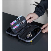 Baseus Lets Go Hermit Shockproof Storage Bag - твърд органайзер за телефон, захранване, кабели, слушалки и други аксесоари (черен) 7